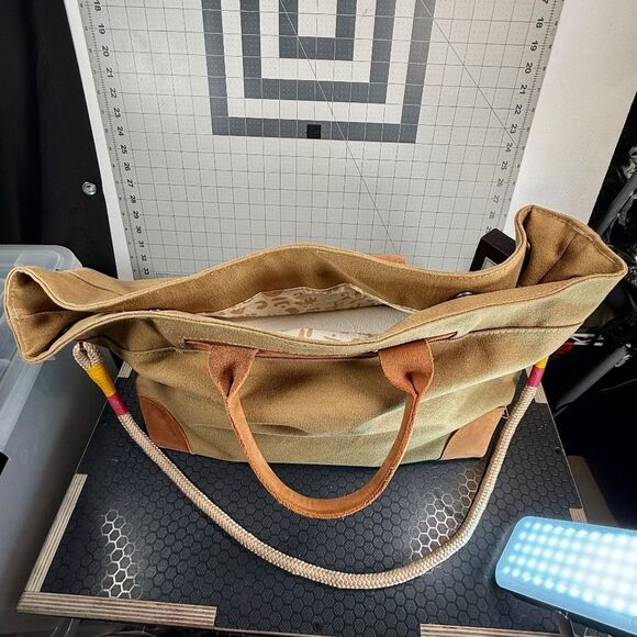 BOMBA®  |  KERALA BAG™  |  LEATHER/CANVAS TOTE  |  UTILITY  |  XLNT  | - Picture 10 of 16